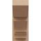 Ekena Millwork 7 1/2-in W x 16-in D x 16-in H Balboa Slat Rough Cedar Woodgrain TimberThane Outlooker, Primed Tan OUTUR075X16X16BOA24RCPR - alternate 5